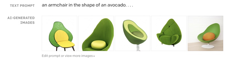 Remember the avocado chair from DALL·E?