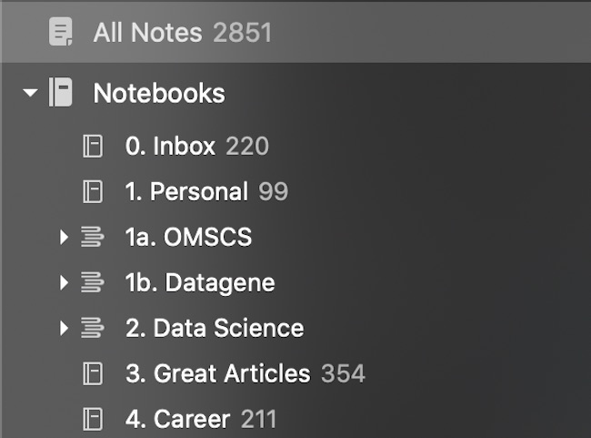 Before Roam tags, I used Evernote notebooks