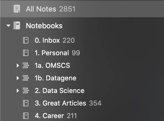 Before Roam tags, I used Evernote notebooks