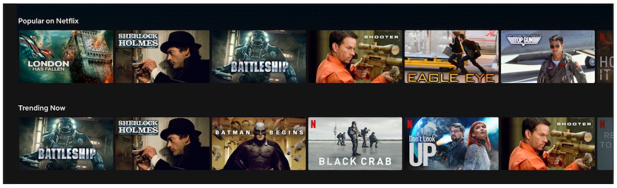 Inherent randomness in how Battleship and Shooter are ranked for two widgets.