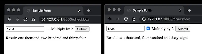 Results before and after multiplying by 2