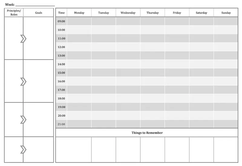 Old school scheduling on pen and paper